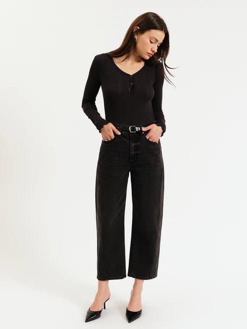 Daze Denim Westward High Rise Barrel Leg Jeans | Nightlife Vintage