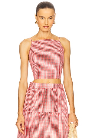 Jamie Top Red Gingham