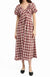 Bordeaux Burgundy Plaid Midi Dress