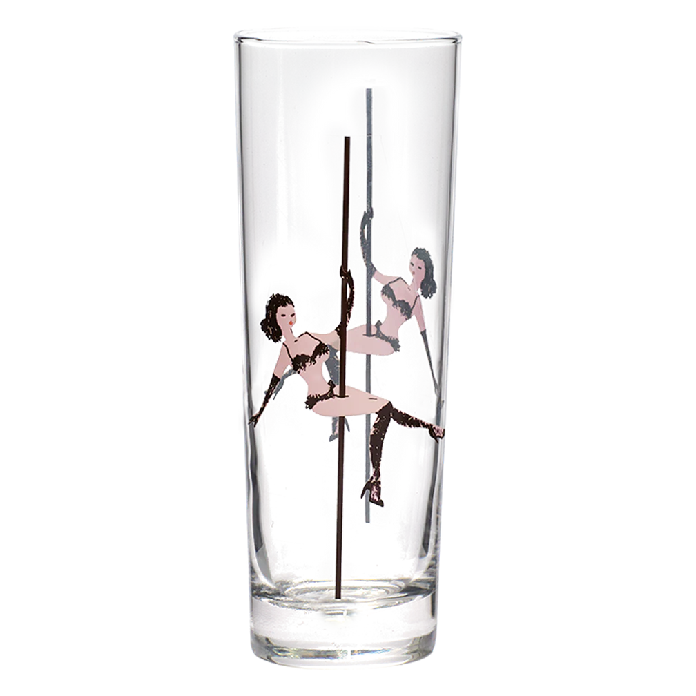 Fishs Eddy Strip She Zombie Glass
