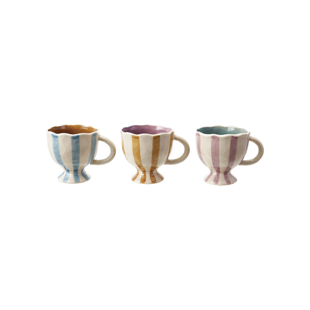 Striped Stoneware Mug
