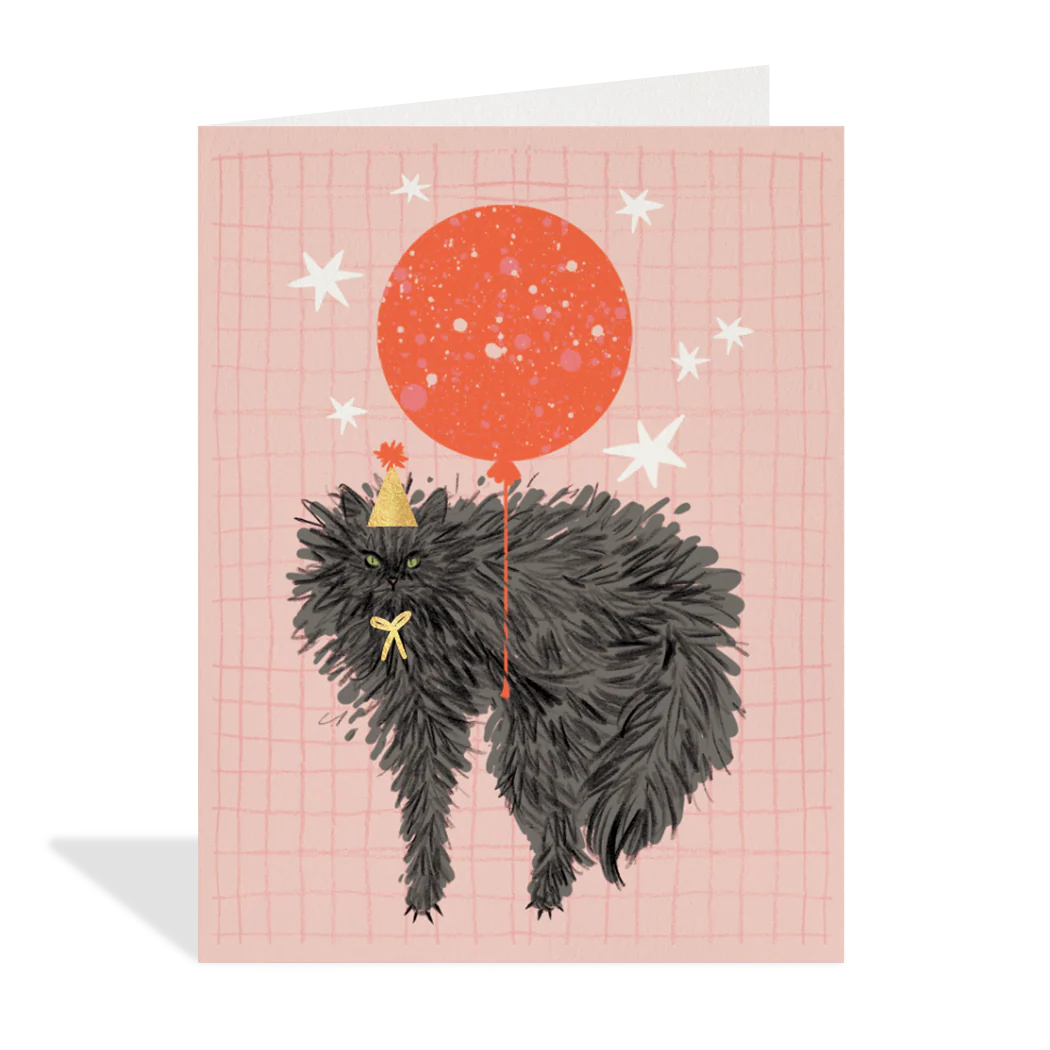 Balloon Cat Card
