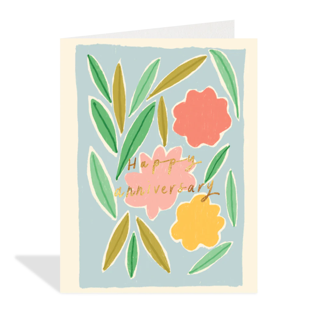 Floral Anniversary Card