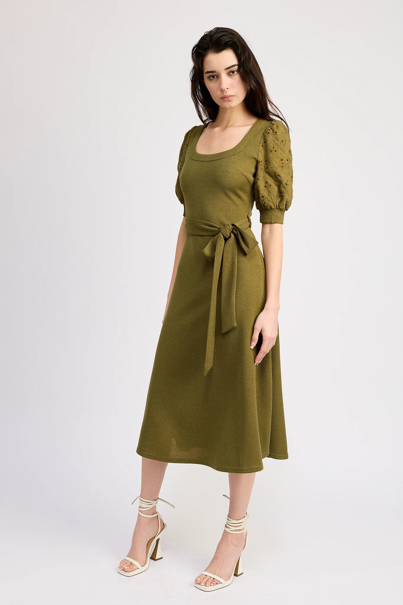 En Saison Lennox Midi Dress | Basil