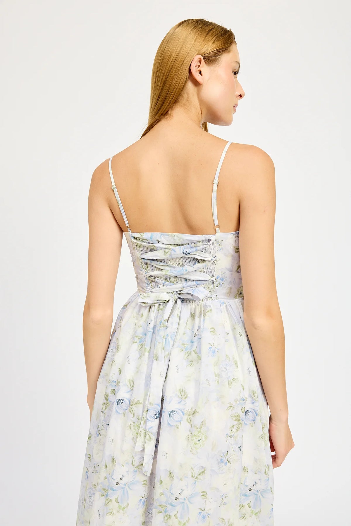 Scarlet Midi Dress Corset Back