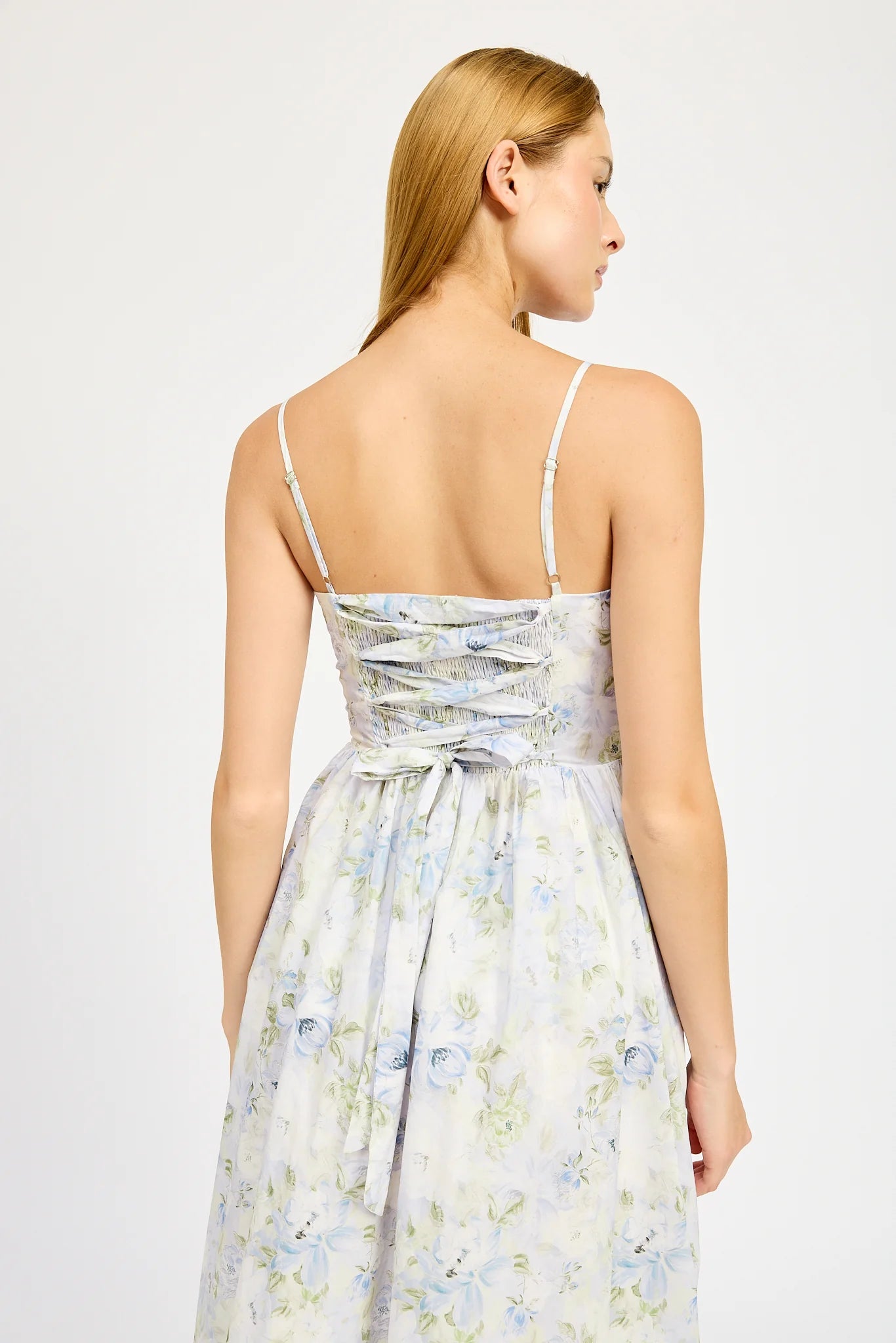 Scarlet Midi Dress Corset Back