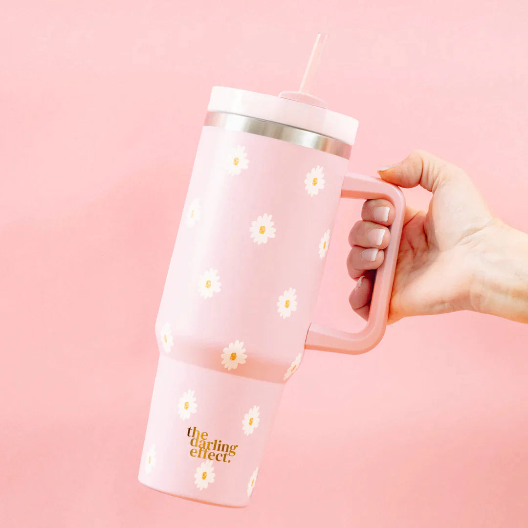 Pink Daisy Tumbler