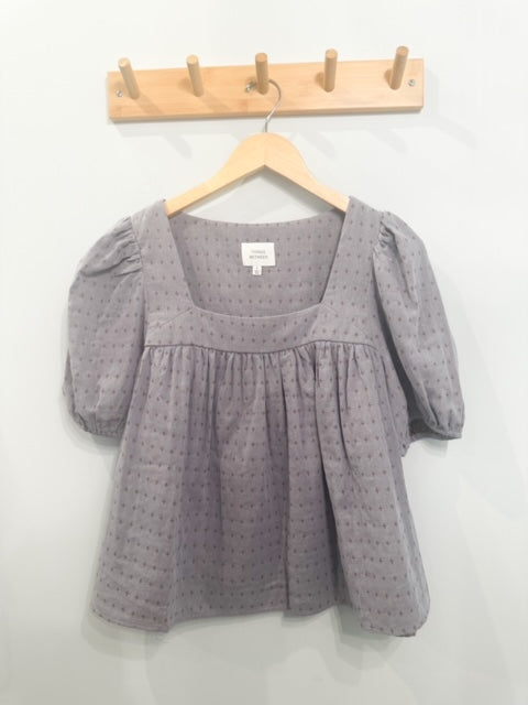 Peasant Blouse | Dusty Blue