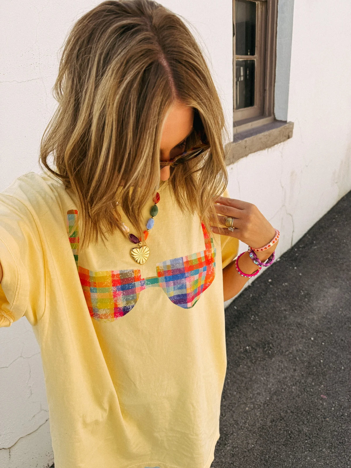 Bikini Graphic Tee| Yellow
