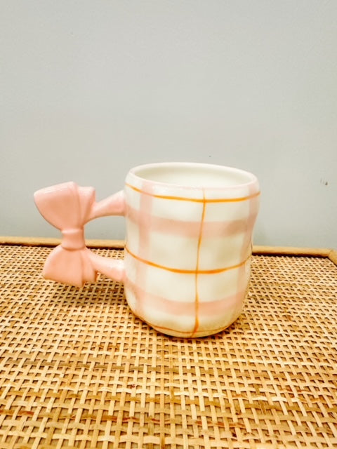 Plaid Bow Mug