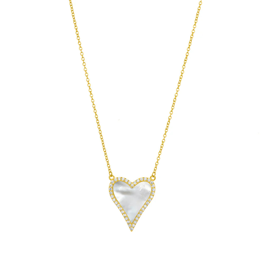Katie Heart Necklace 18K Gold Plated Non-Tarnish