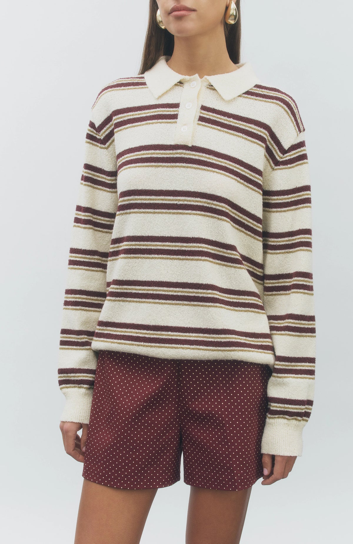Maude Club Henry Long Sleeve | Berry