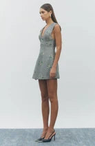 Maude Club Violette Dress | Black Houndstooth