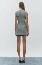 Maude Club Violette Dress | Black Houndstooth