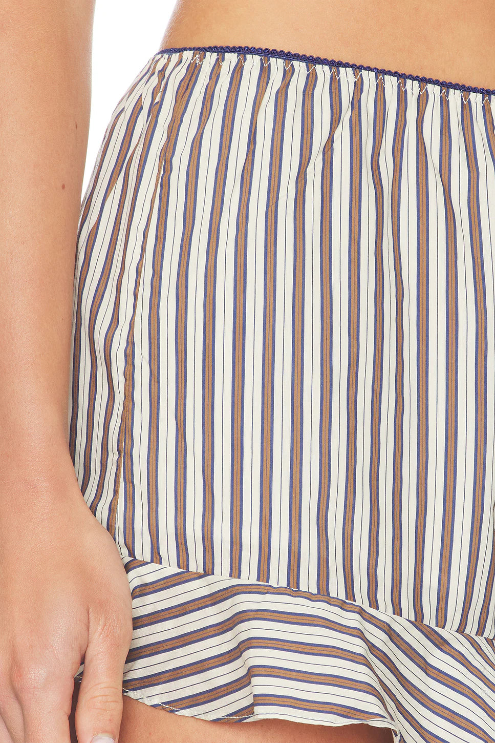 Maude Club Miller Shorts | Brown Stripe