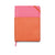 Vegan Leather Pocket Journal | Pink & Chili