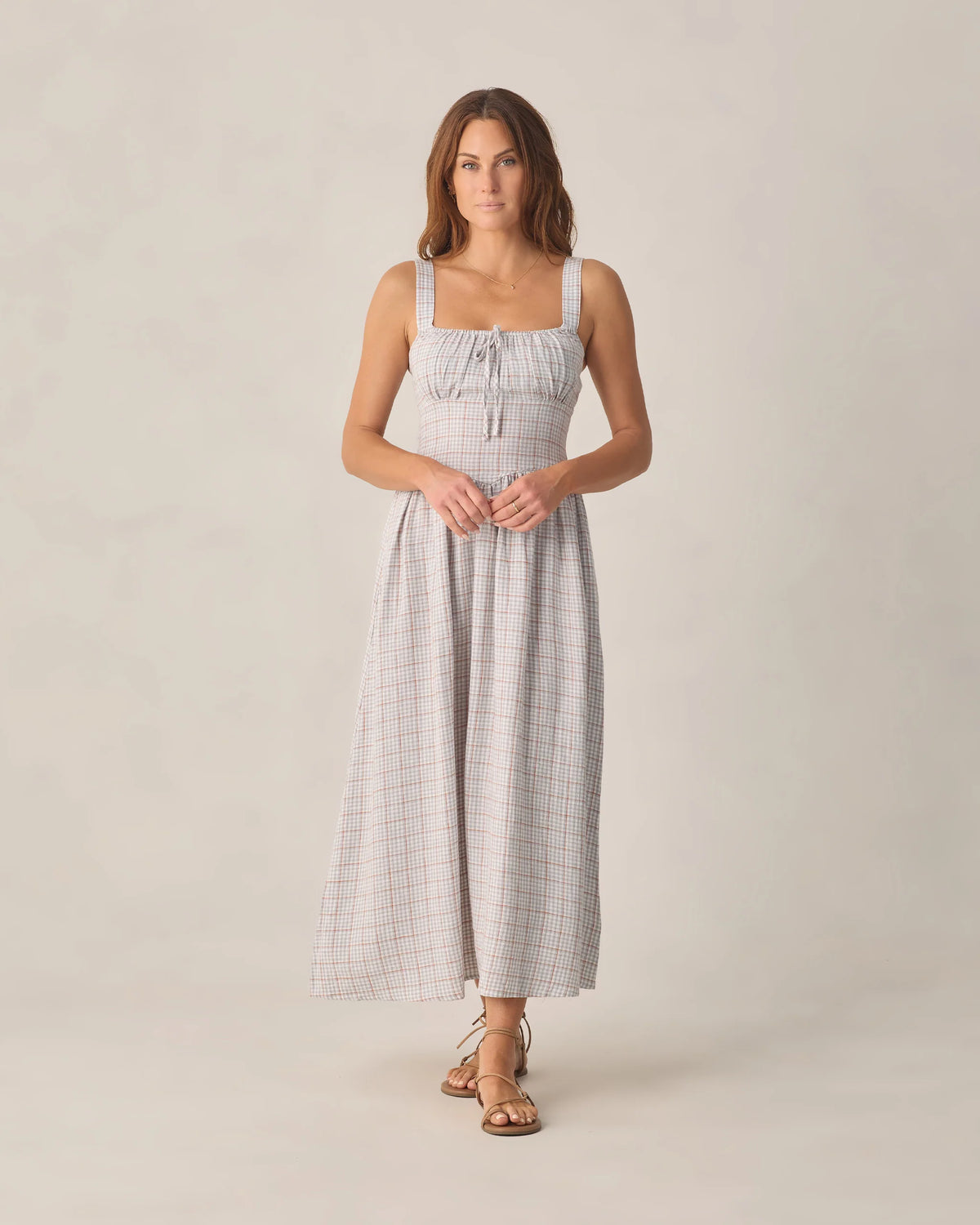 Rylee + Cru Primrose Maxi Dress | Blue Plaid