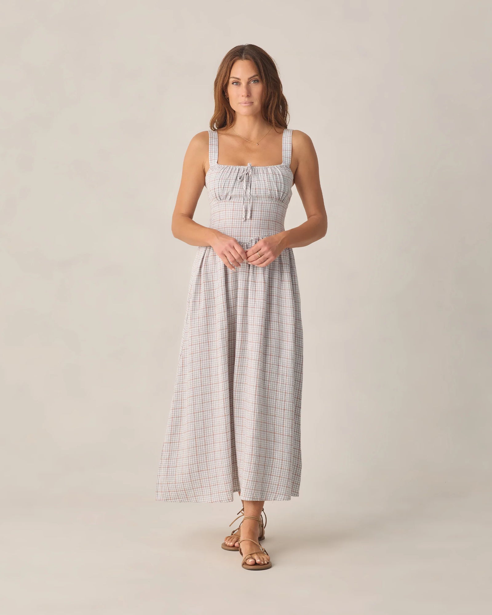 Rylee + Cru Primrose Maxi Dress | Blue Plaid