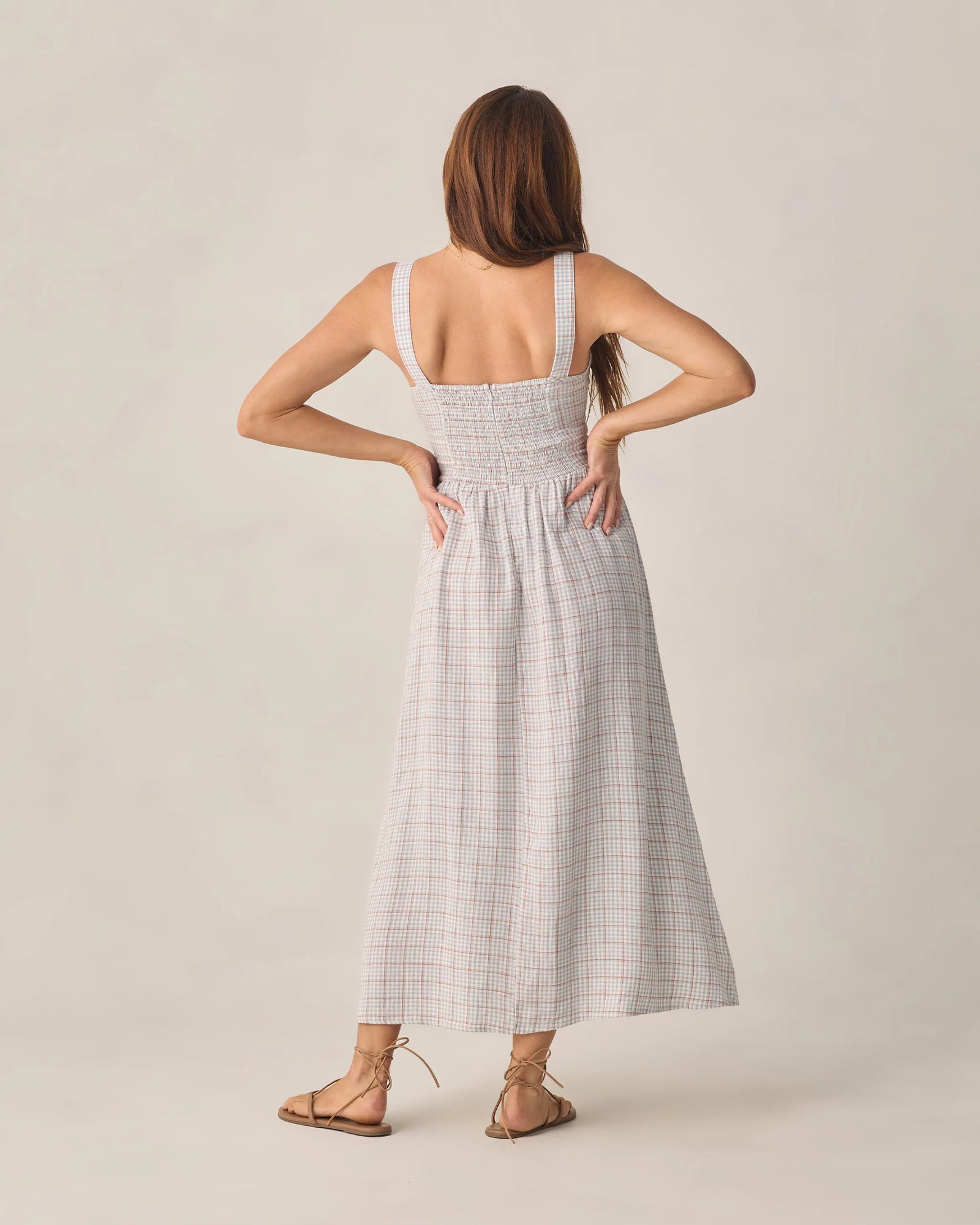 Rylee + Cru Primrose Maxi Dress | Blue Plaid