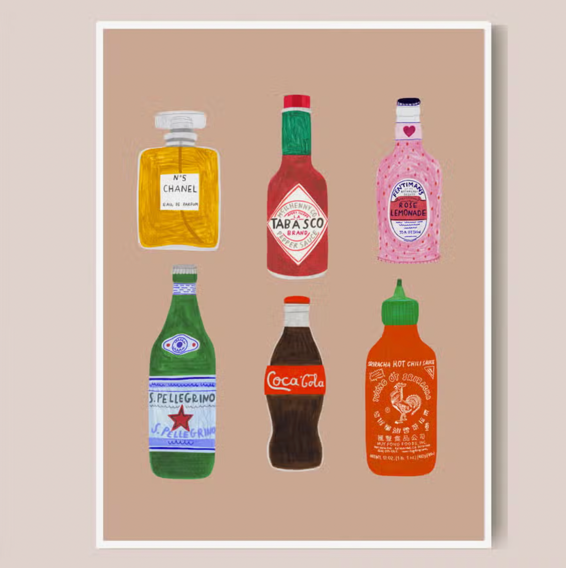 Bottles Art Print