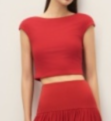 Elodie Darya Top | Coral Red