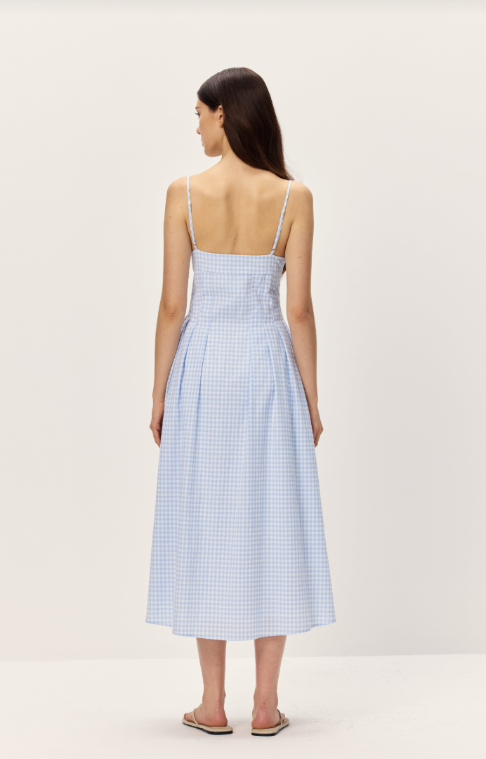 Elodie Ives Dress | Light Blue Gingham