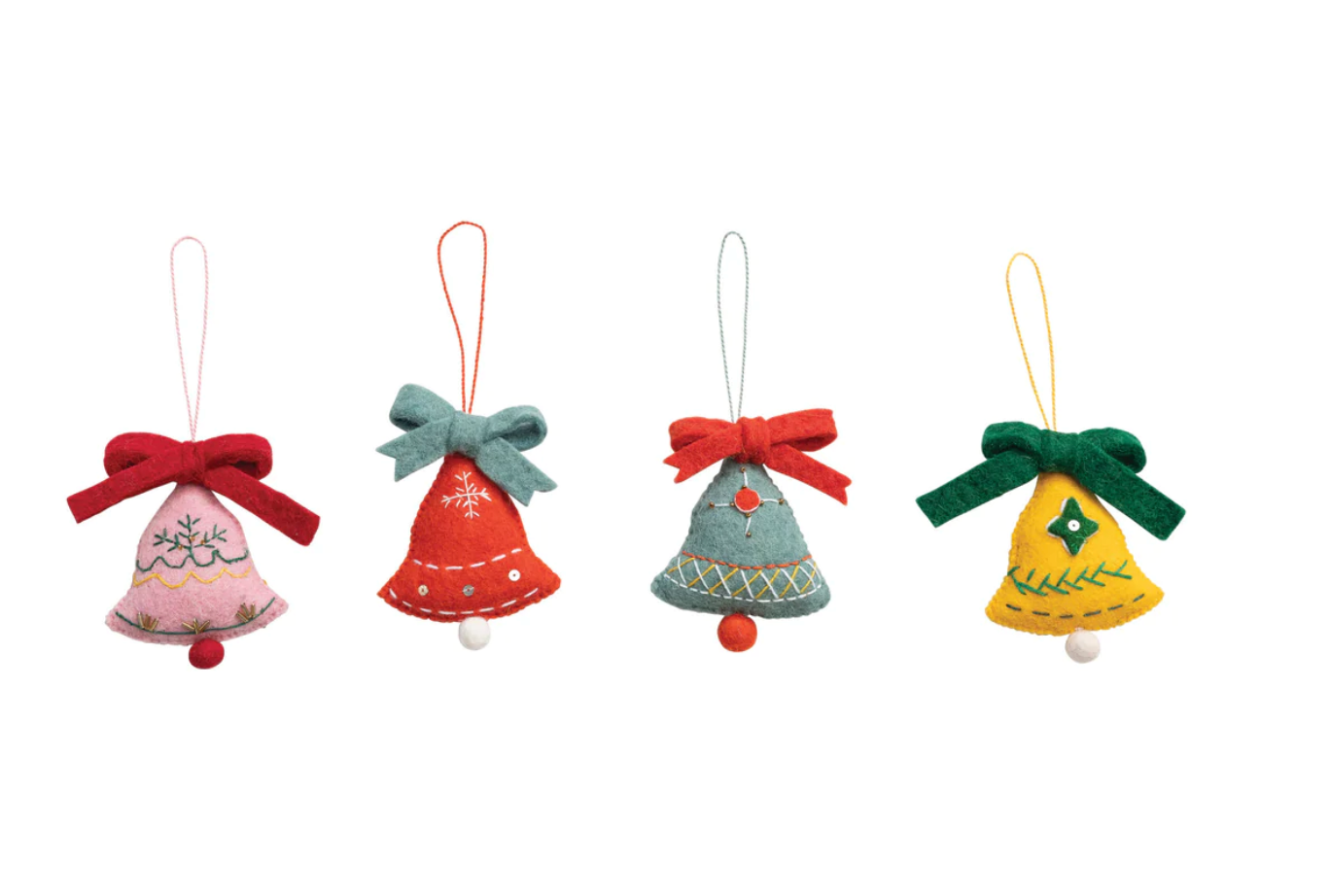 Felt Bell Ornaments