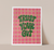 Trust Your Gut Print | Gingham