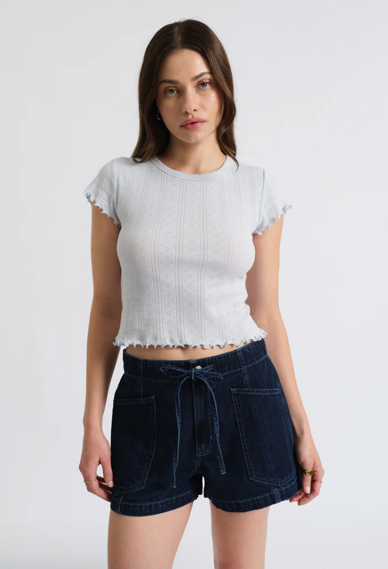 Daze Denim Lila Baby Tee | Powder Blue