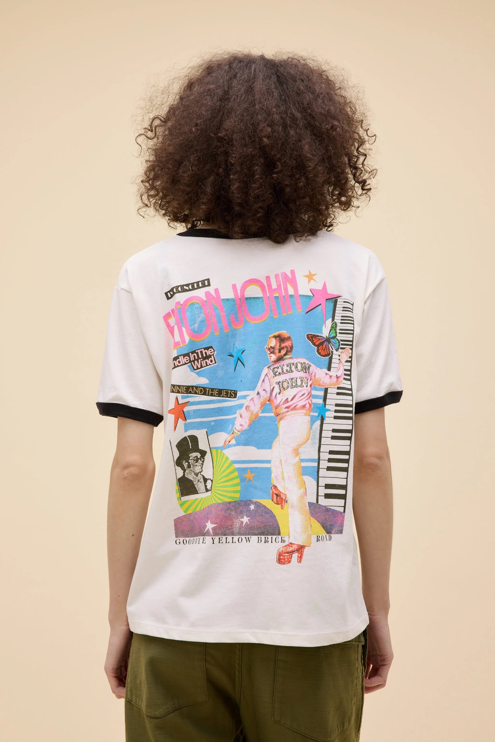 Elton John Daydreamer Oversized Ringer Tee
