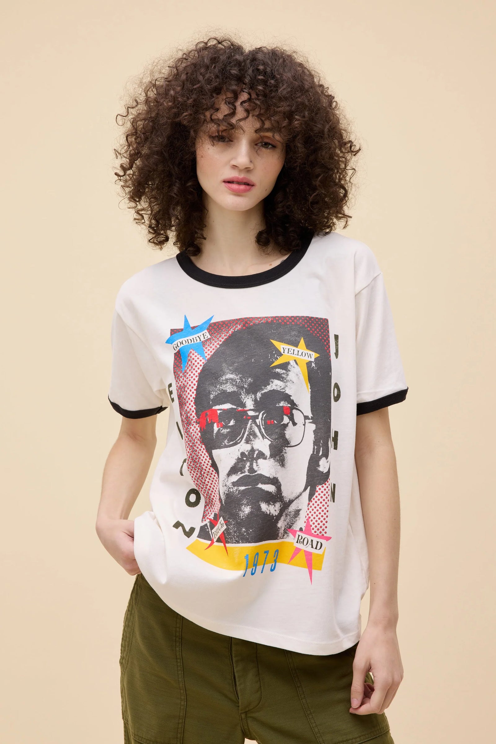 Elton John Daydreamer Oversized Ringer Tee