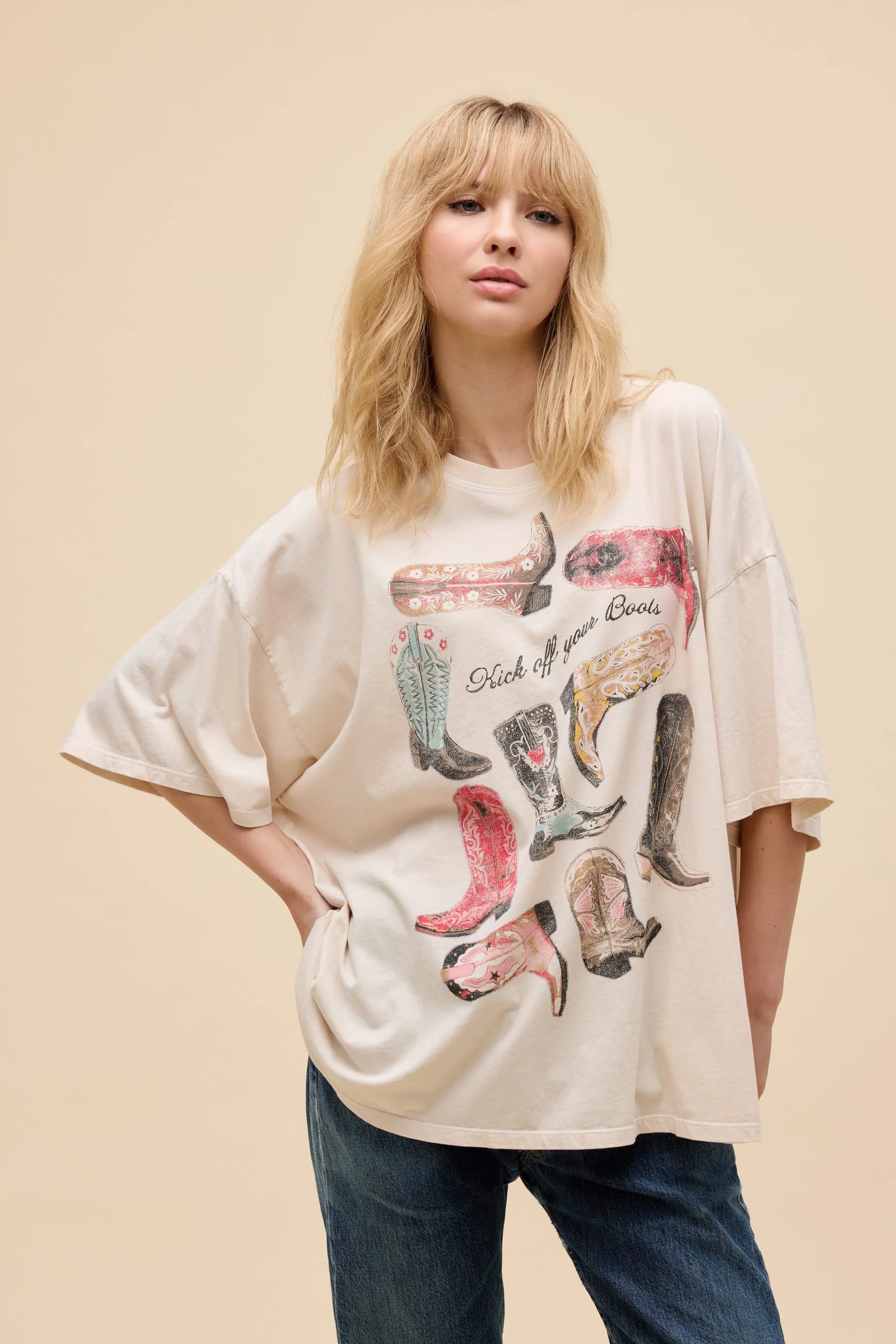 Daydreamer LA Kick Off Your Boots Tee | One Size