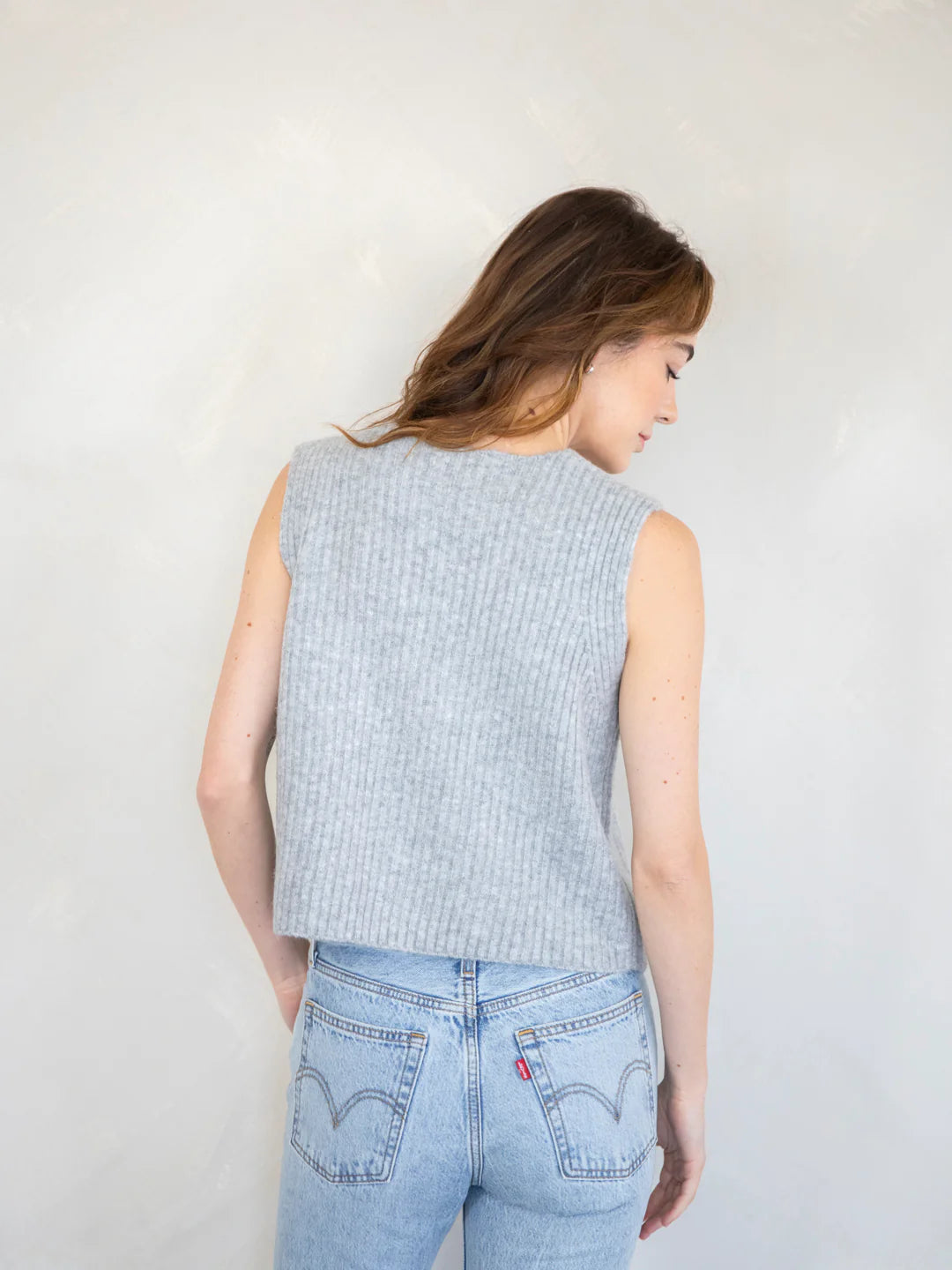 Knit Lani Vest | Grey