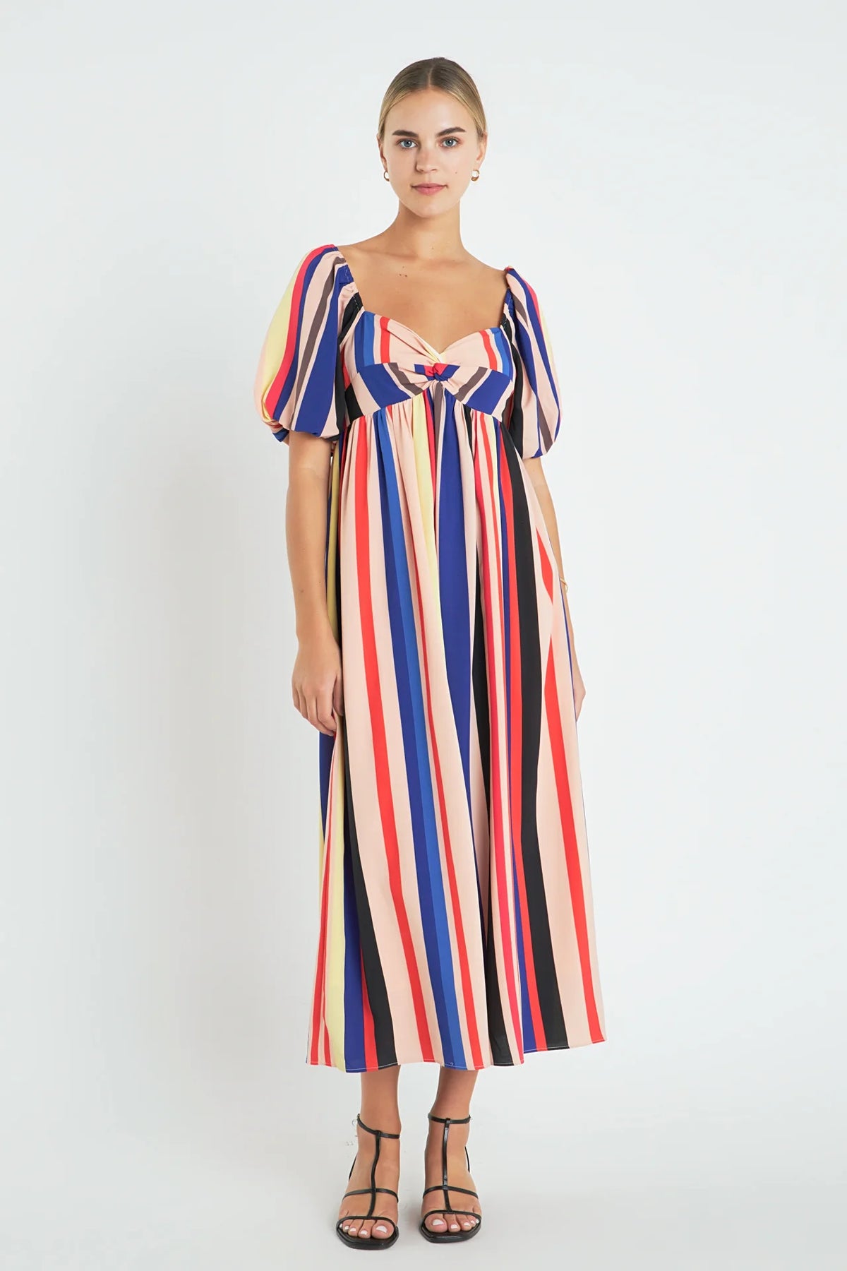 Multicolor Stripe Maxi Dress