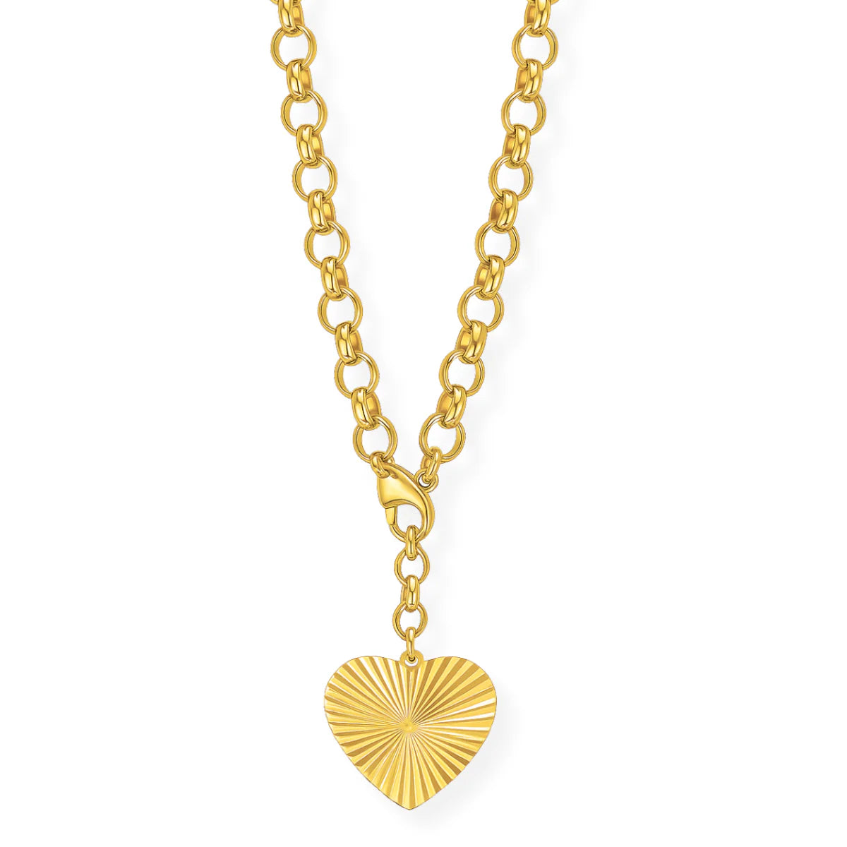 Ellie Vail Shiloh Heart Lariat Necklace