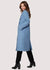 Blue Calf-Length Coat