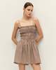 Elodie Yuki Mini Dress | Brown Gingham