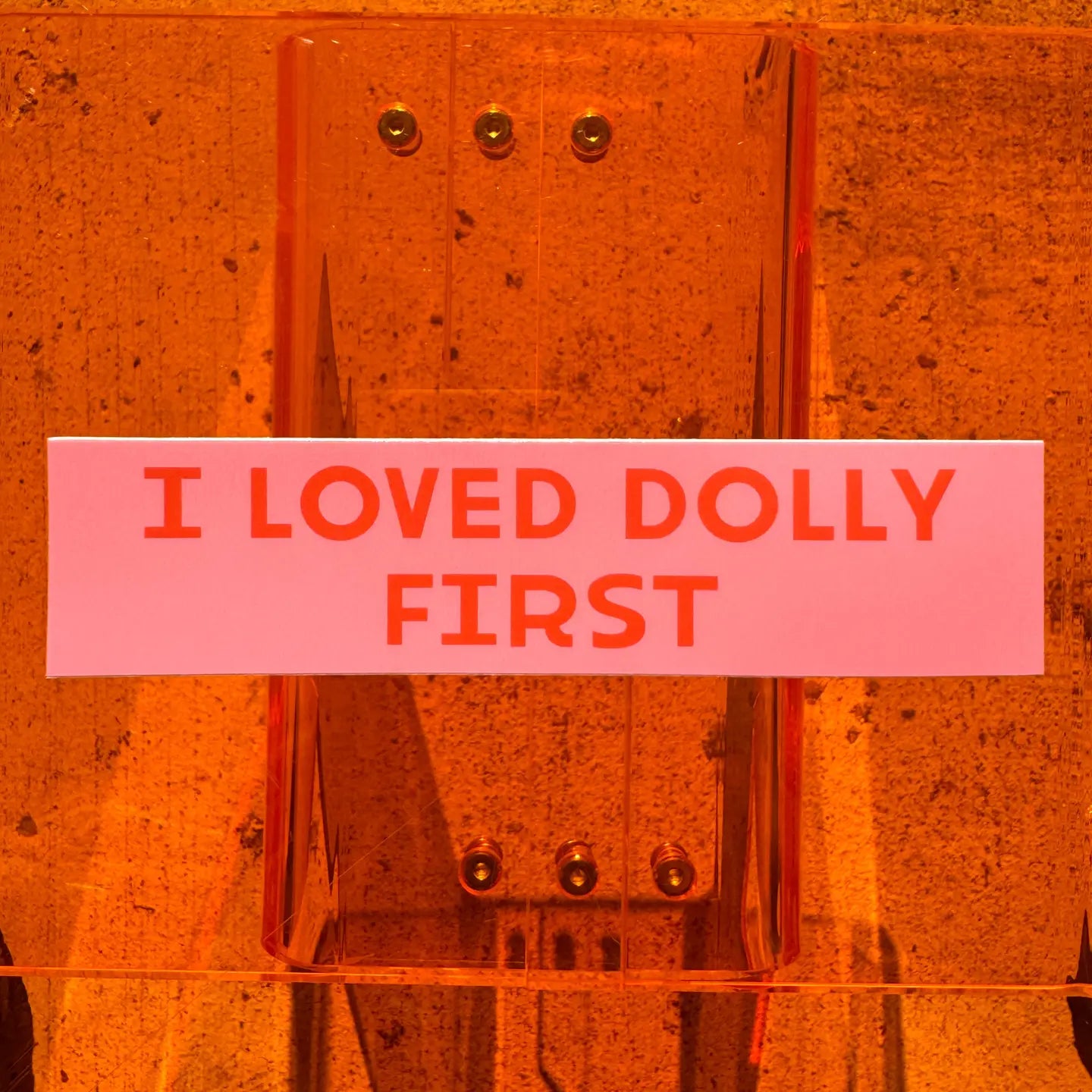 I Loved Dolly First Sticker
