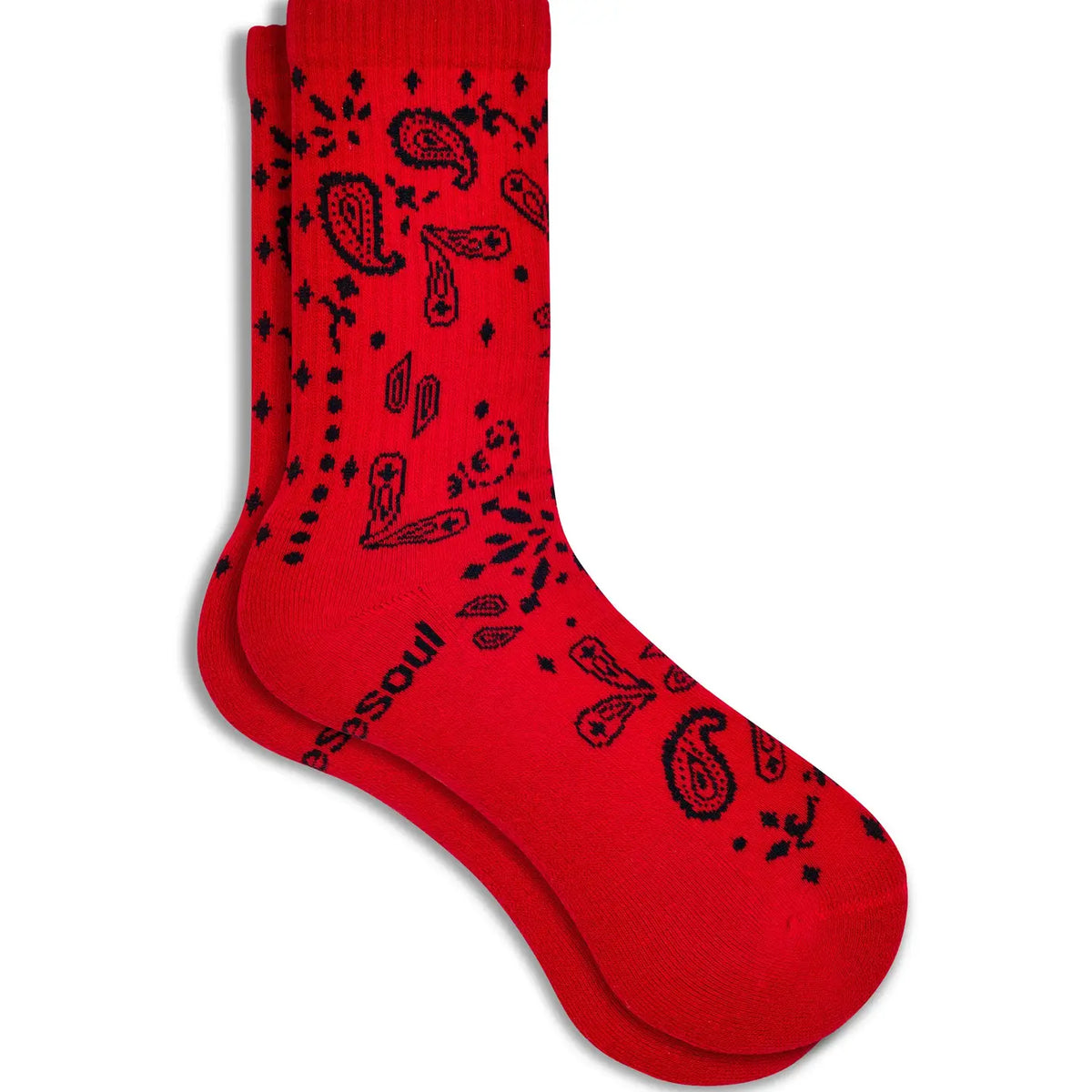 Double Soul Bandana Socks | Scarlet