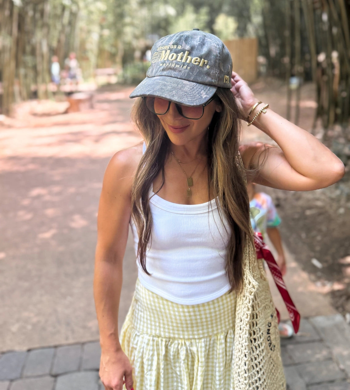 Strong As A Mother Vintage Snapback Hat | Mossy Oak