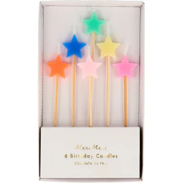 Meri Meri Star Candles | Mixed Colors