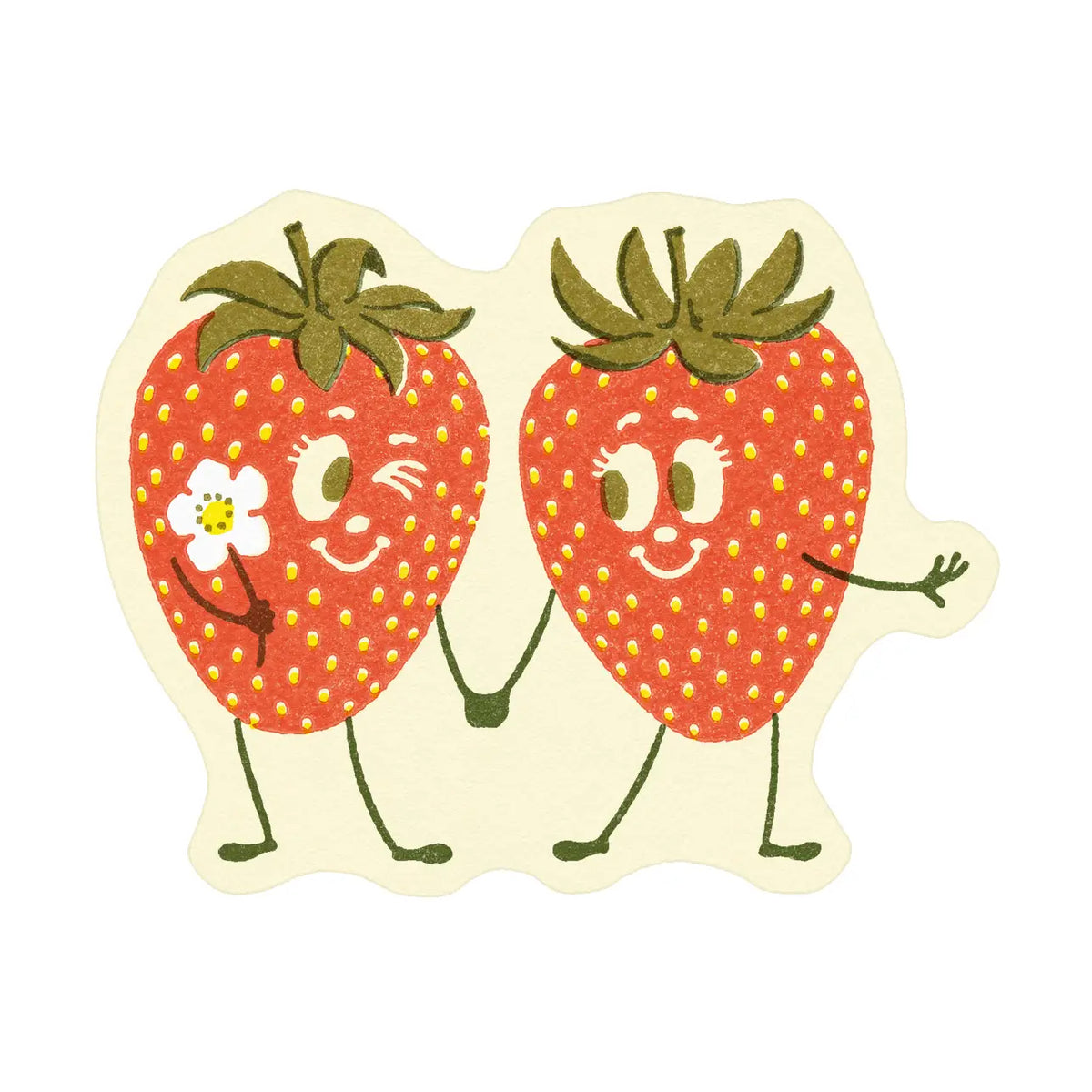 Strawberry Friends Sticker