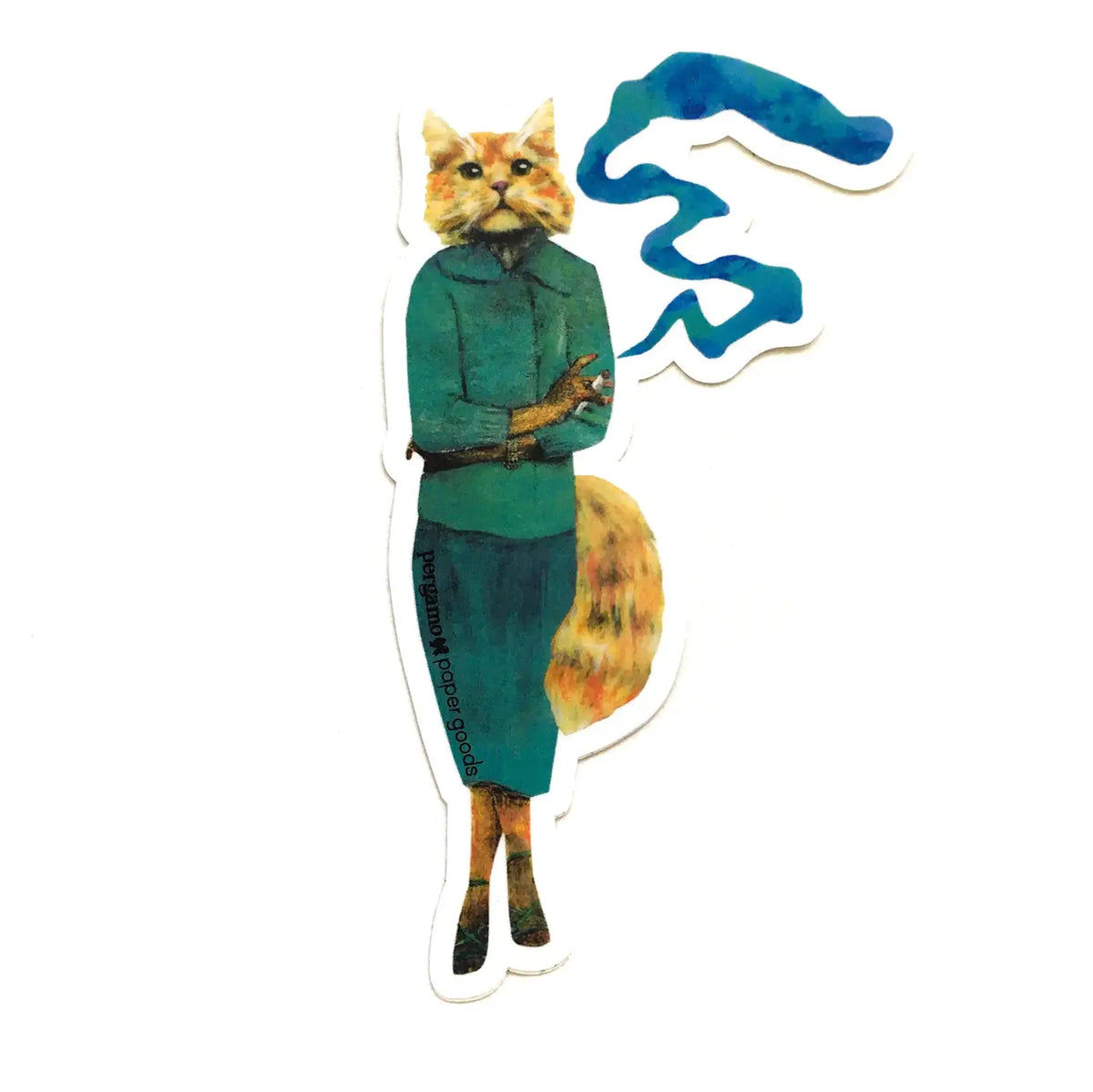 Cannabis Cat Vinyl Sticker