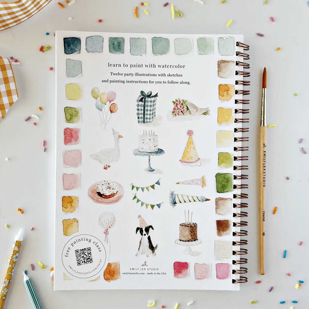 Emily Lex Studio | Celebrate Watercolor Workbook