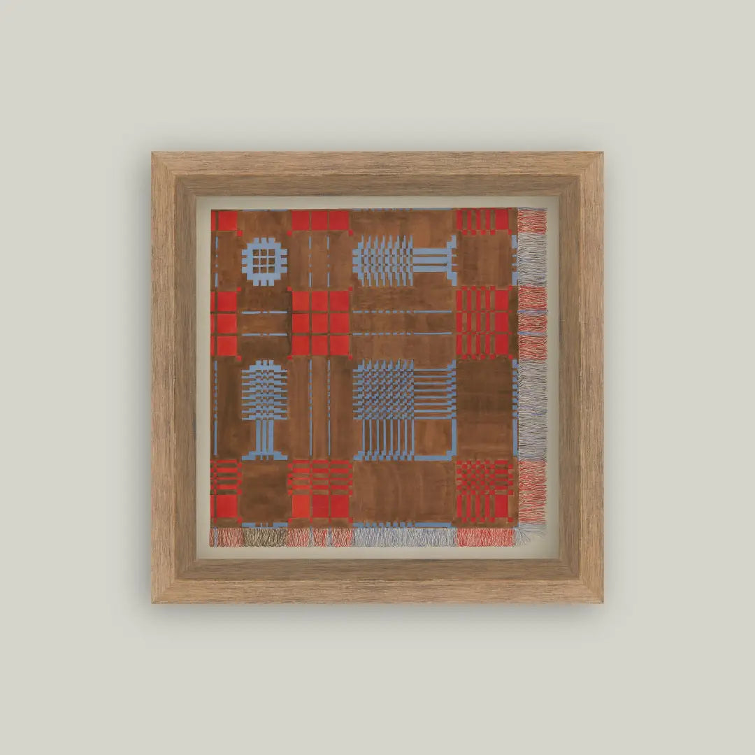 Woven Coverlet Art Print | 8"x8"