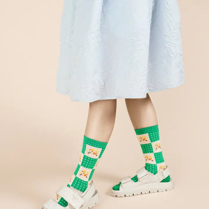 Hansel From Basel Crew Socks | Country Gingham