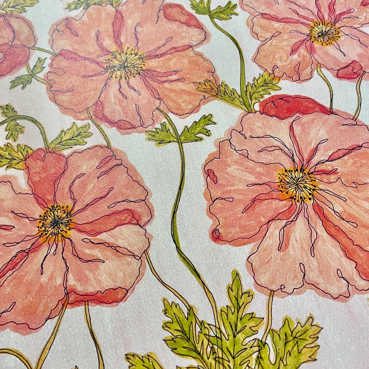 Kim Hoppe 11x14 Art Print | Pink Poppies