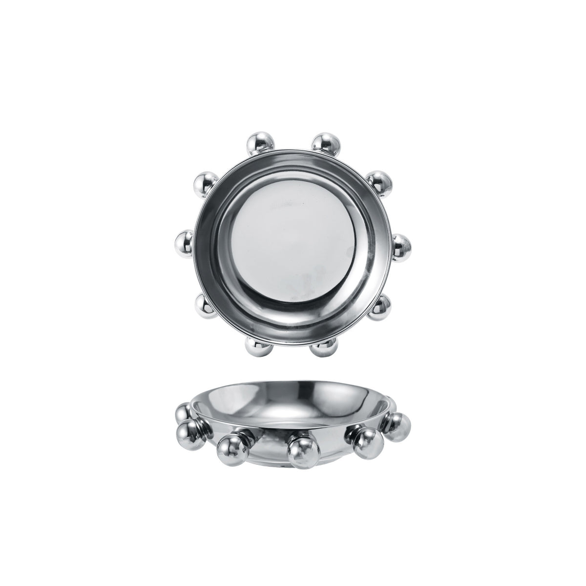 Stoneware Dish | Chrome