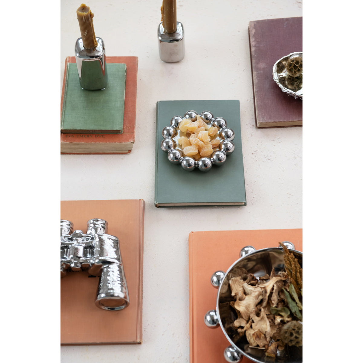 Stoneware Dish | Chrome