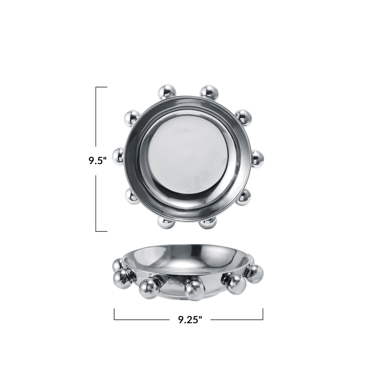 Stoneware Dish | Chrome